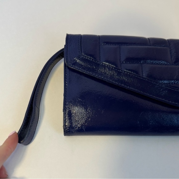 Hobo International navy patent leather envelope clutch - Picture 10 of 14